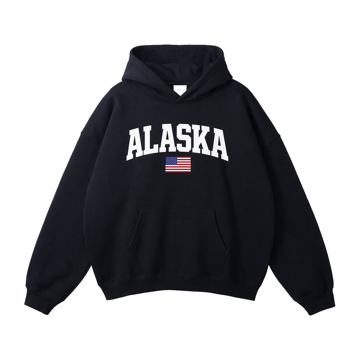 Collection 2 Alaska Oversize Fleeced Hoodie - Black front