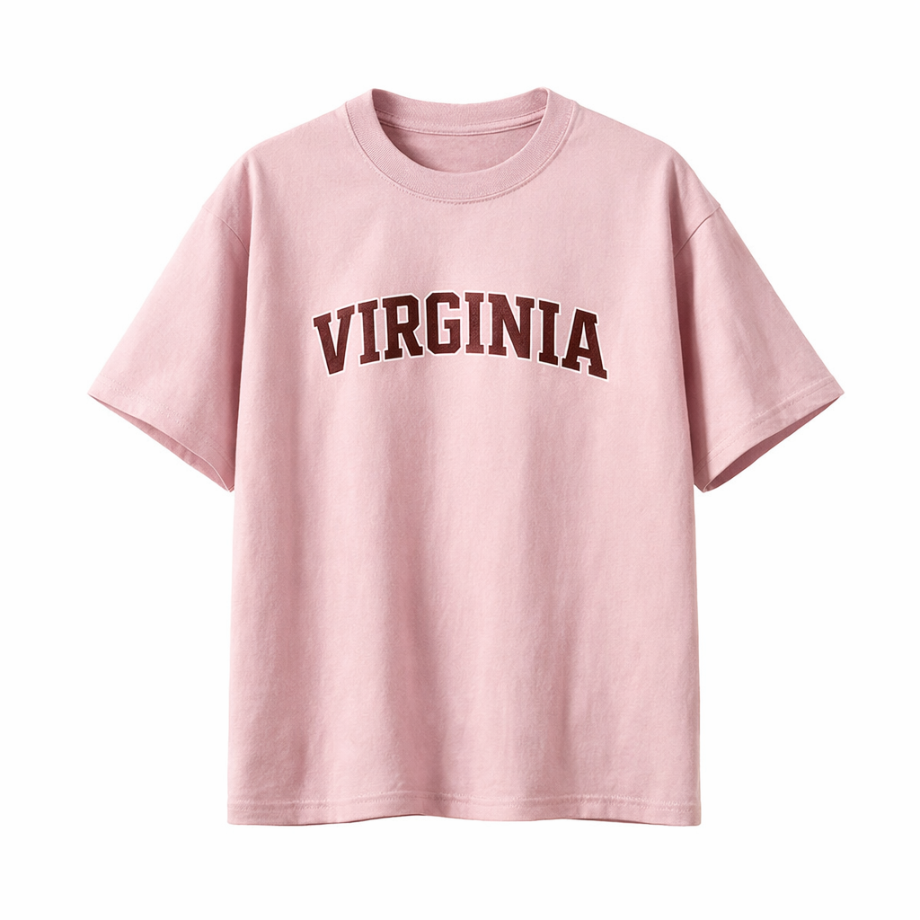 Collection 1 Virginia Essential Cotton T-Shirt - Pink front
