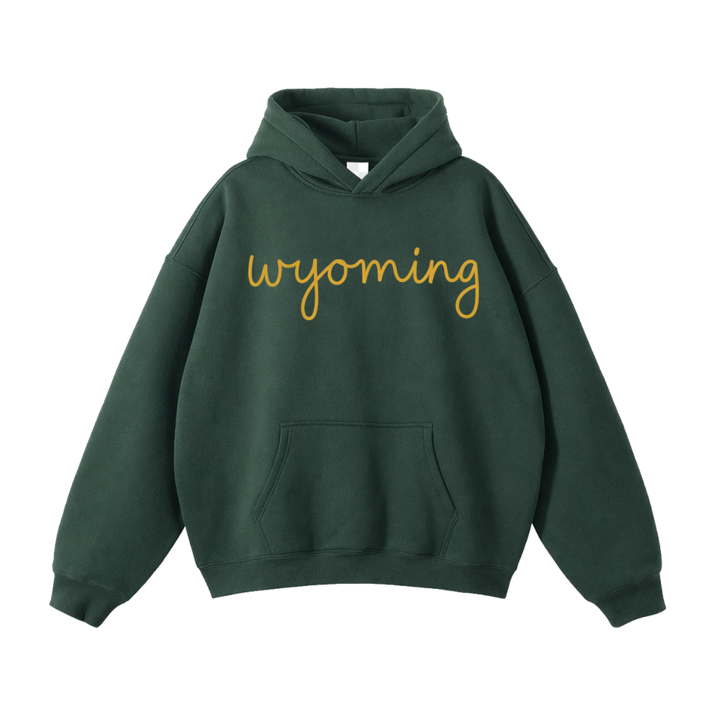 Collection 3 Wyoming Oversize Fleeced Hoodie - Eden Green front