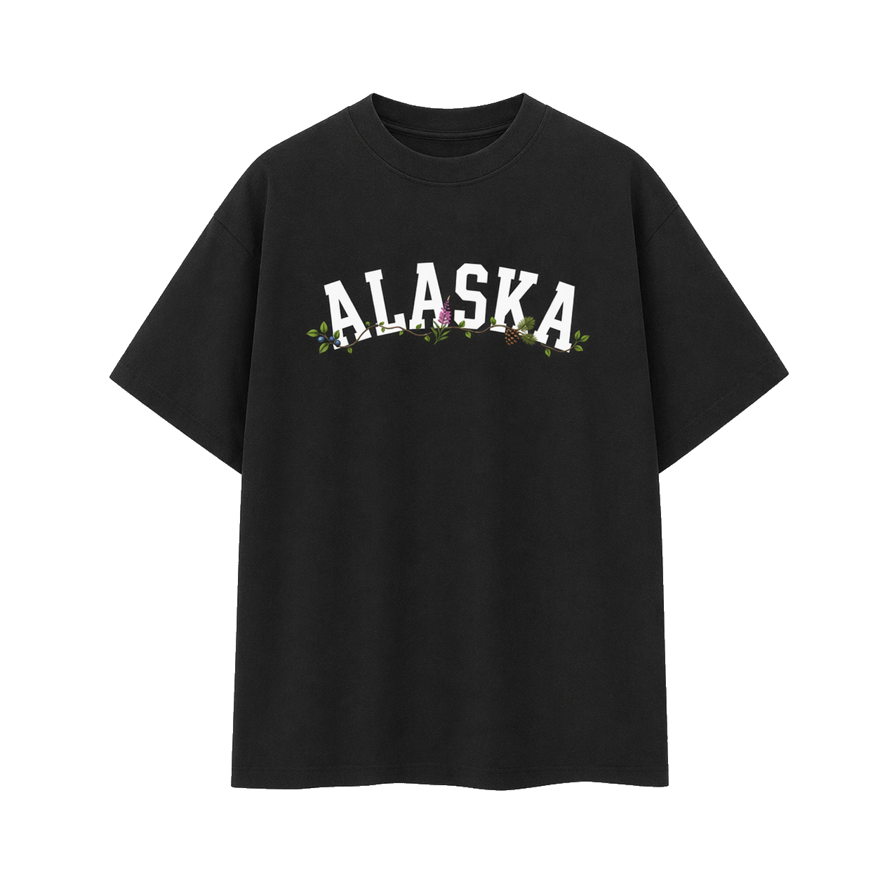 Collection 10 Alaska Essential Cotton T-Shirt - Black front
