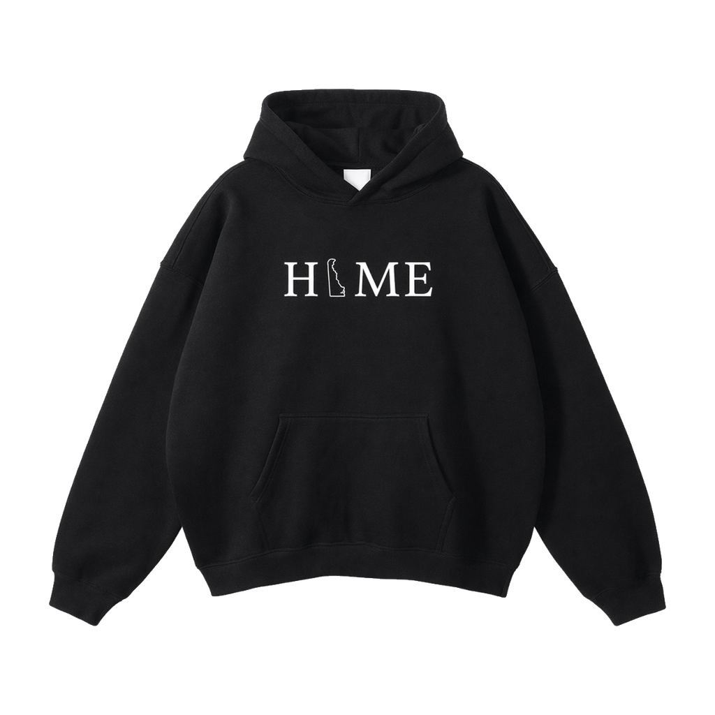 Collection 5 Delaware Oversize Fleeced Hoodie - Black front