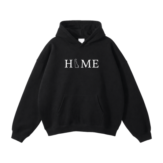 Collection 5 Delaware Oversize Fleeced Hoodie - Black front