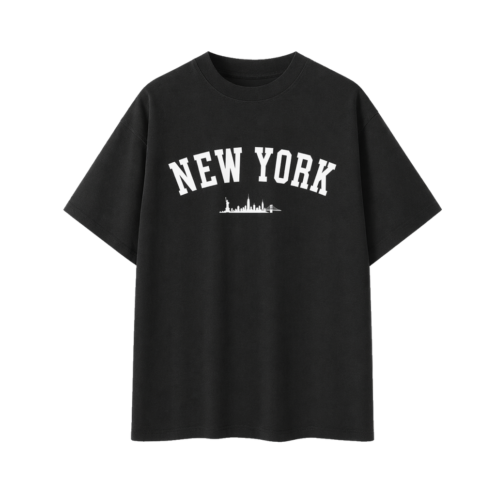 Collection 9 New York Essential Cotton T-Shirt - Black front