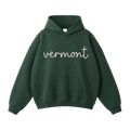 Collection 3 Vermont Oversize Fleeced Hoodie - Eden Green front
