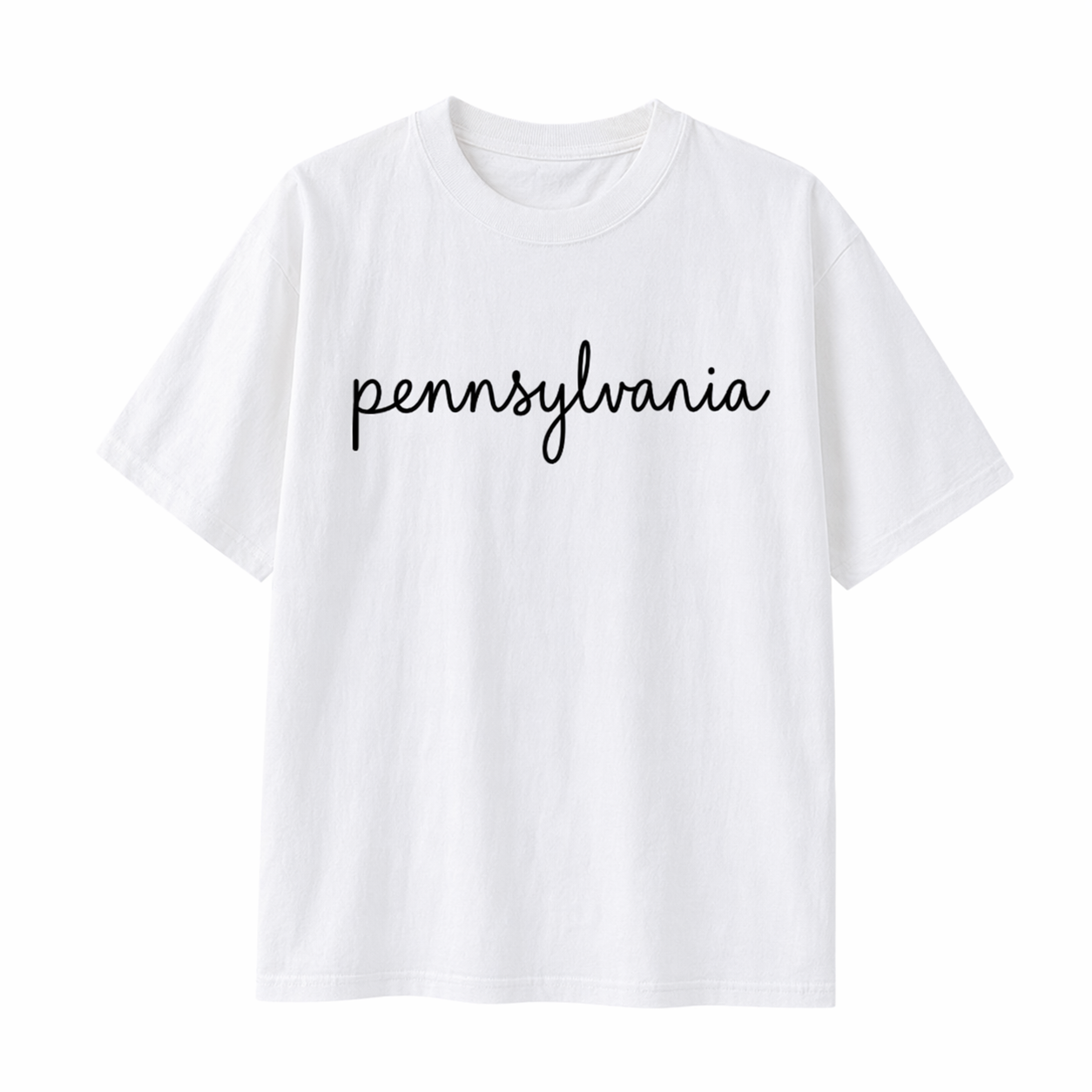 Collection 3 Pennsylvania Essential Cotton T-Shirt - White front