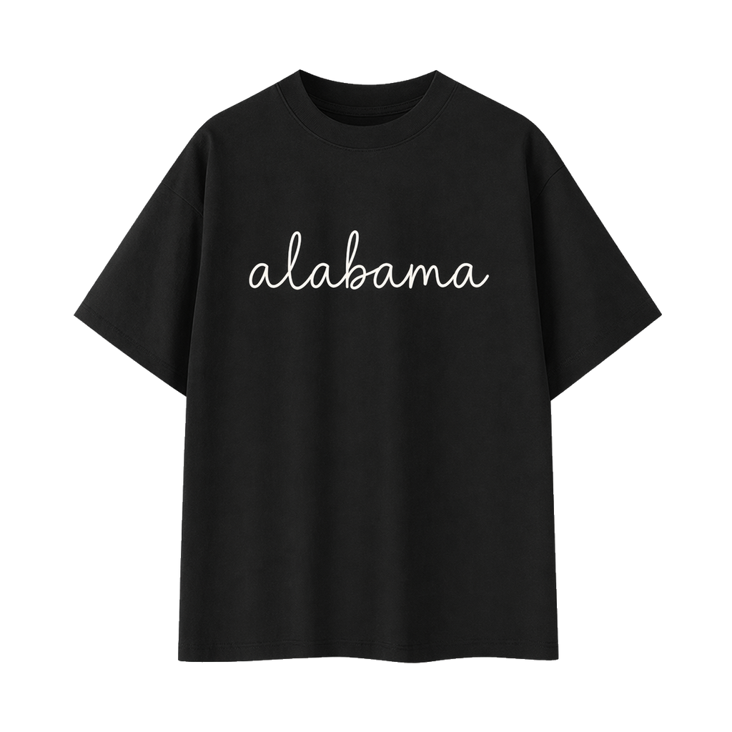 Collection 3 Alabama Essential Cotton T-Shirt - Black front