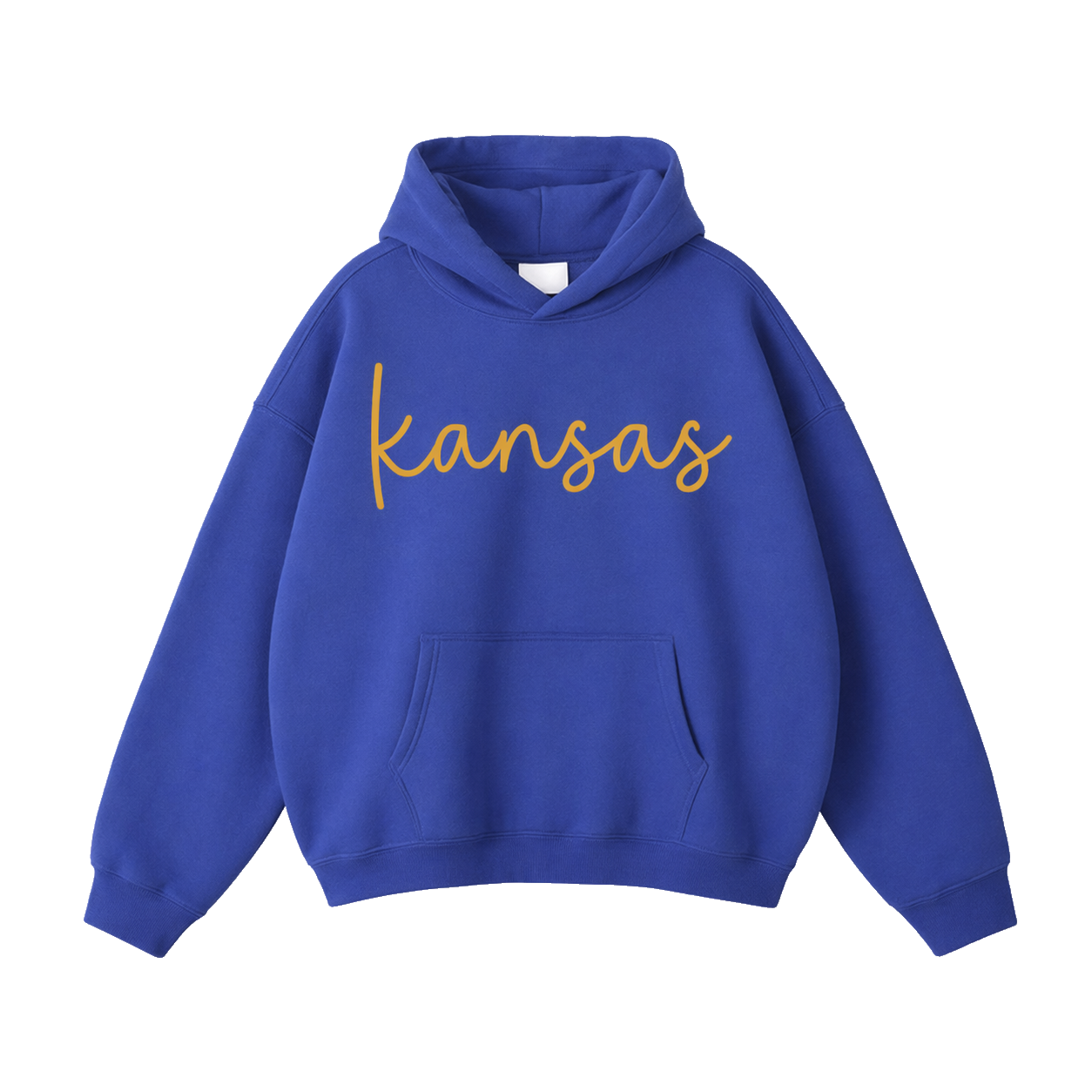 Collection 3 Kansas Oversize Fleeced Hoodie - Klein Blue front