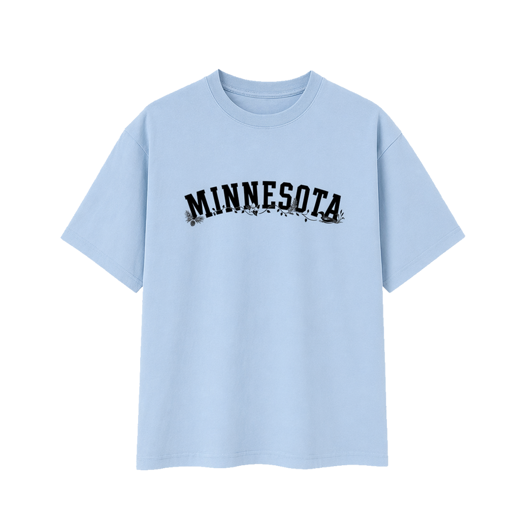 Collection 10 Minnesota Essential Cotton T-Shirt - Light Blue front