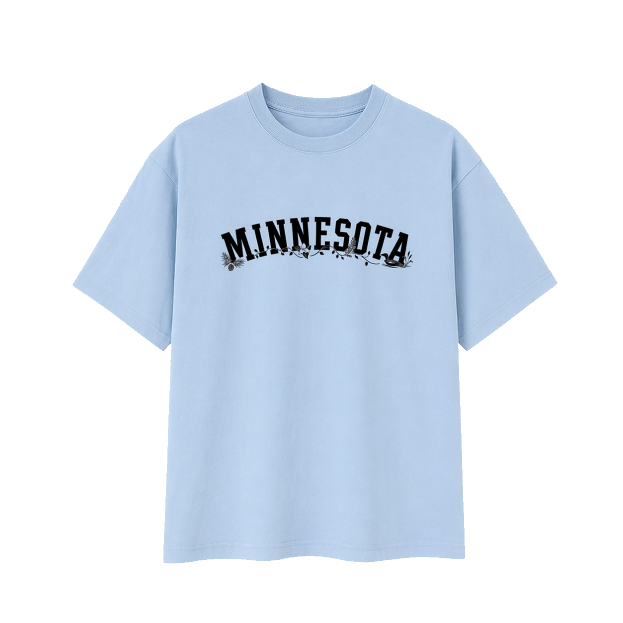 Collection 10 Minnesota Essential Cotton T-Shirt - Light Blue front