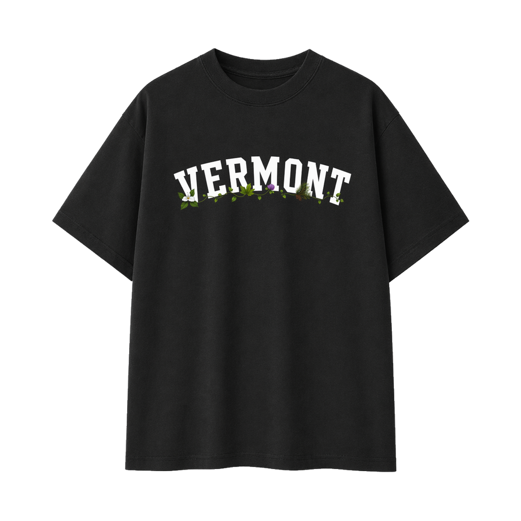 Collection 10 Vermont Essential Cotton T-Shirt - Black front