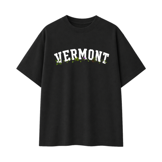 Collection 10 Vermont Essential Cotton T-Shirt - Black front