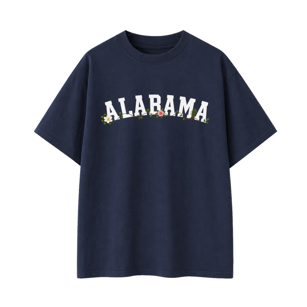 Collection 10 Alabama Essential Cotton T-Shirt - Navy Blue front