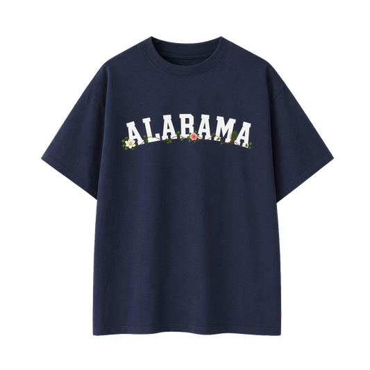 Collection 10 Alabama Essential Cotton T-Shirt - Navy Blue front