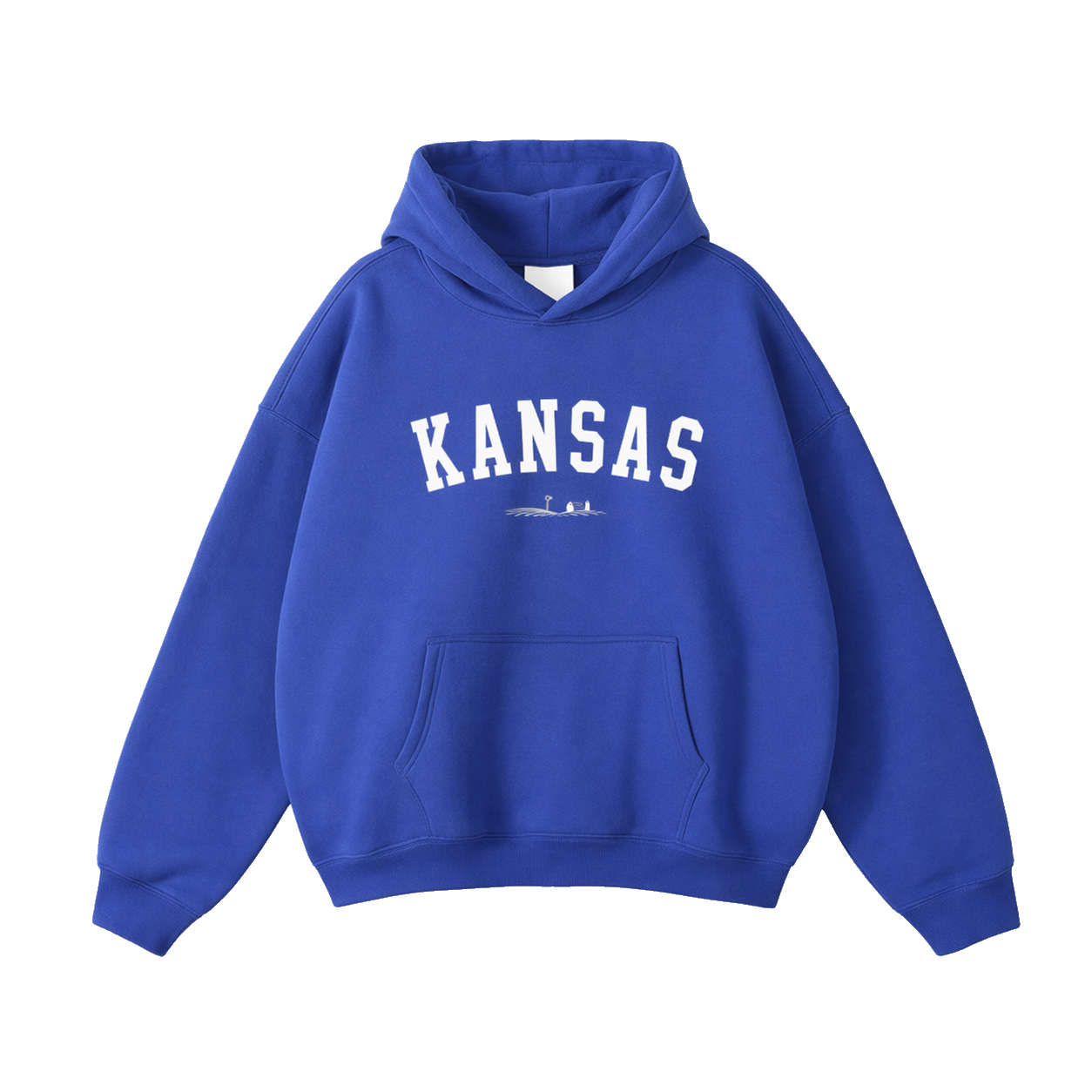 Collection 9 Kansas Oversize Fleeced Hoodie - Klein Blue front