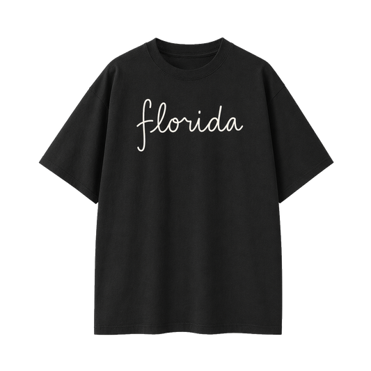 Collection 3 Florida Essential Cotton T-Shirt - Black front
