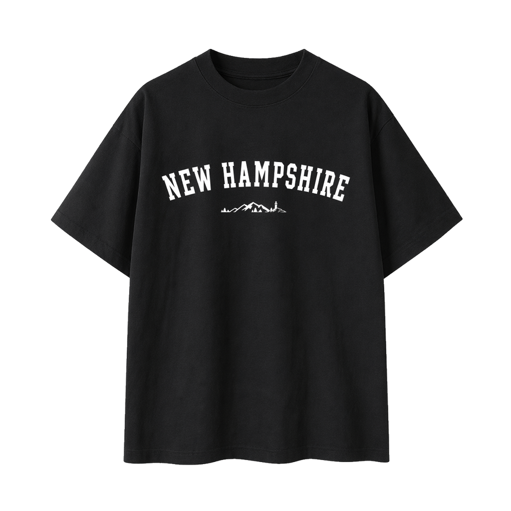 Collection 9 New Hampshire Essential Cotton T-Shirt - Black front