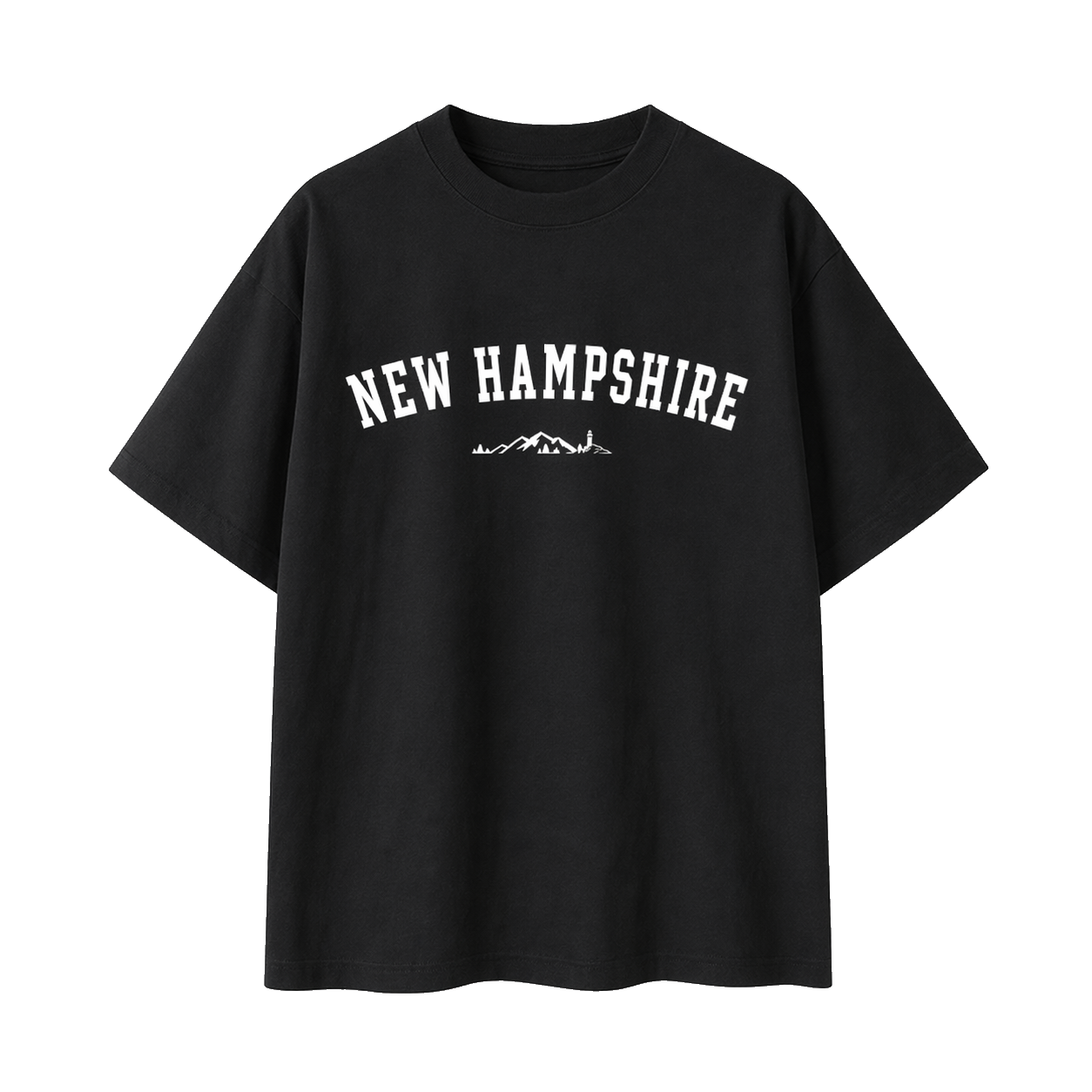Collection 9 New Hampshire Essential Cotton T-Shirt - Black front