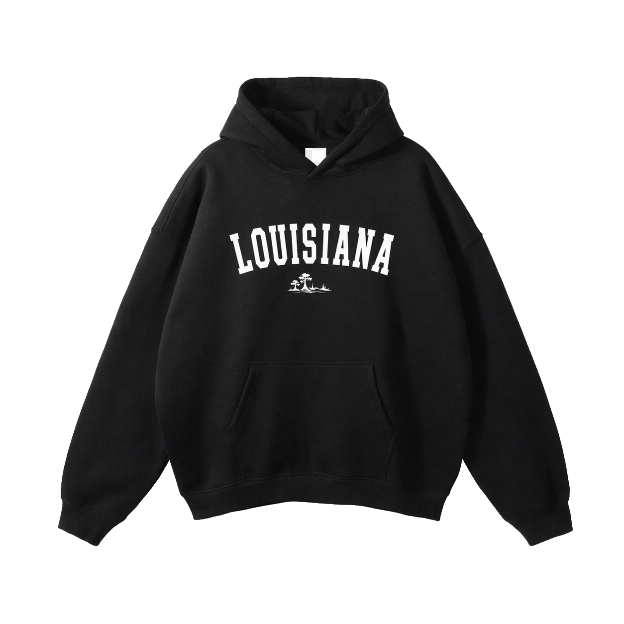 Collection 9 Louisiana Oversize Fleeced Hoodie - Black front
