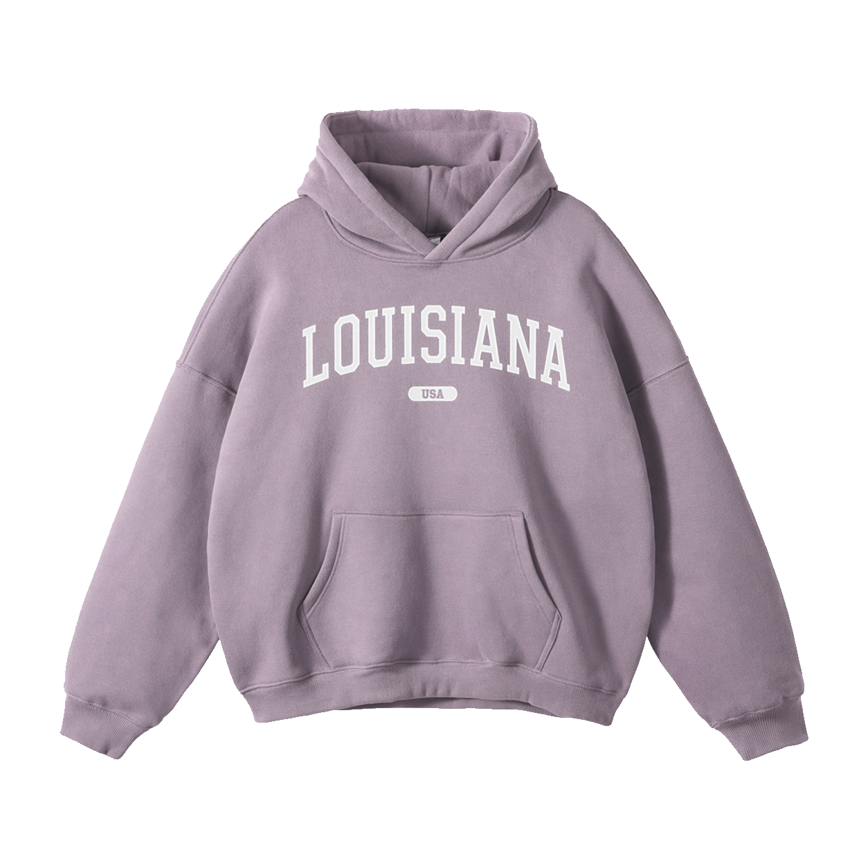 Collection 4 Louisiana Oversize Fleeced Hoodie - Light Purple front
