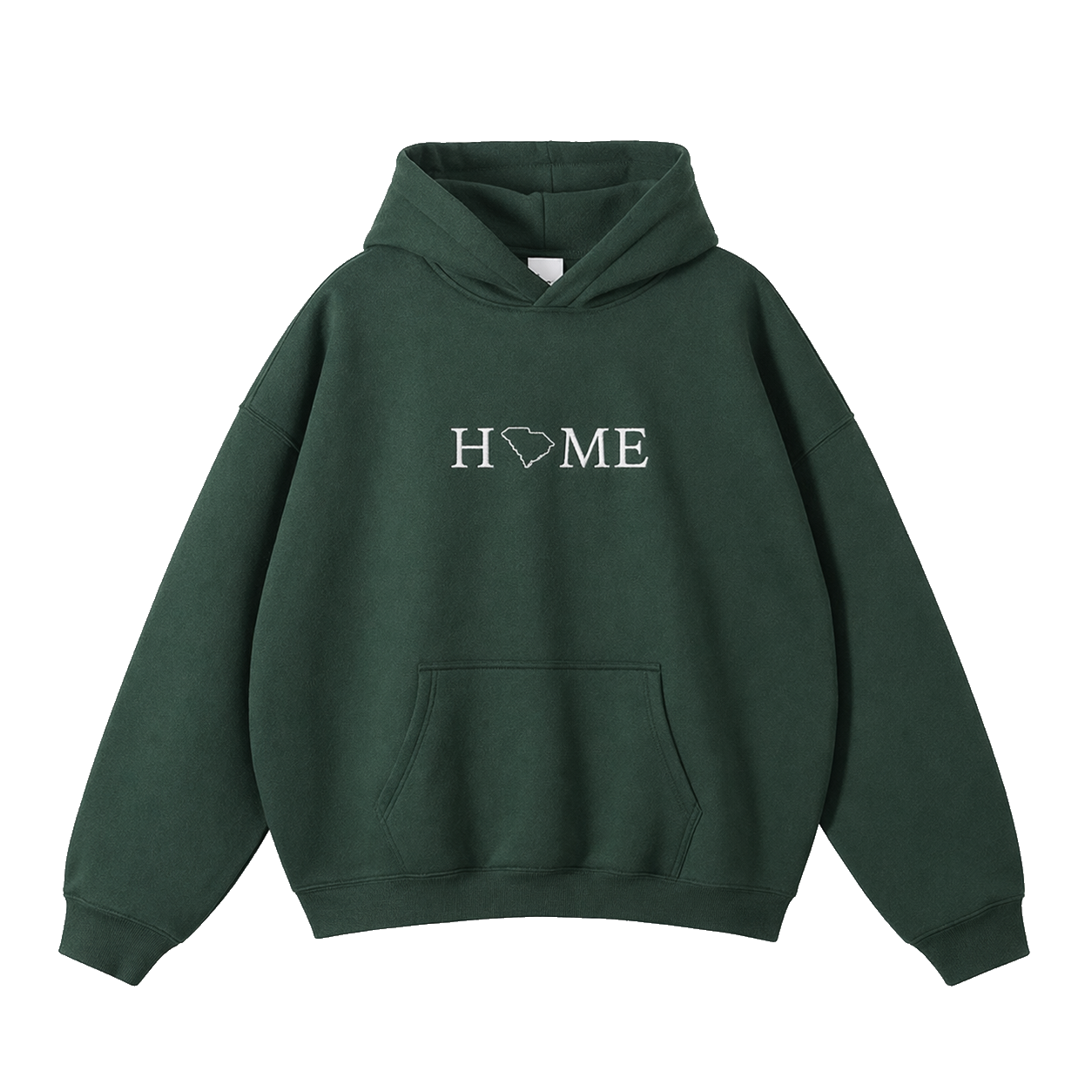Collection 5 South Carolina Oversize Fleeced Hoodie - Eden Green front