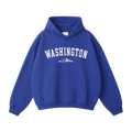 Collection 9 Washington Oversize Fleeced Hoodie - Klein Blue front
