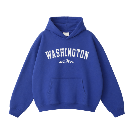 Collection 9 Washington Oversize Fleeced Hoodie - Klein Blue front