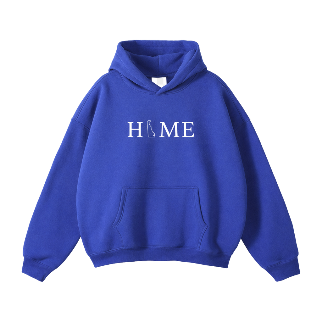 Collection 5 Delaware Oversize Fleeced Hoodie - Klein Blue front