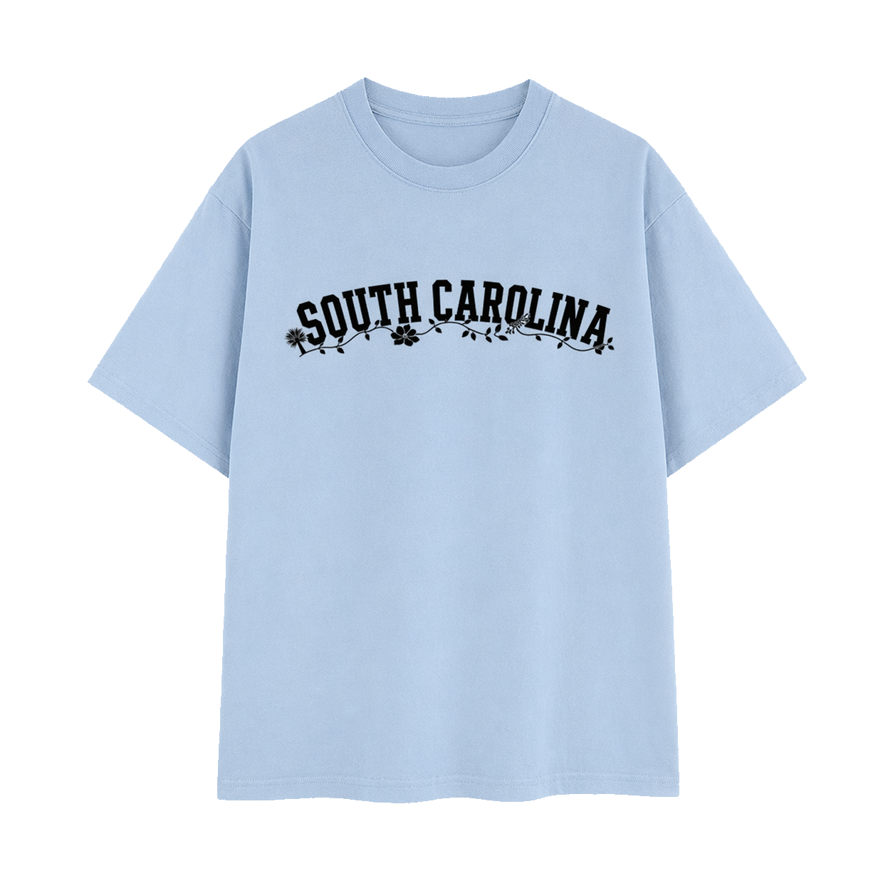 Collection 10 South Carolina Essential Cotton T-Shirt - Light Blue front