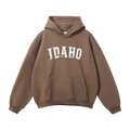 Collection 10 Idaho Oversize Fleeced Hoodie - Brown front