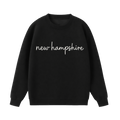 Collection 3 New Hampshire Essential Heavyweight Crewneck Sweatshirt - Black front