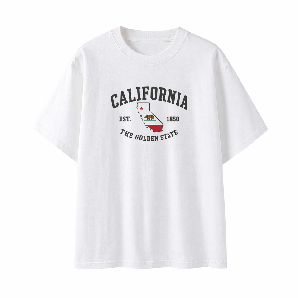 Collection 8 California Essential Cotton T-Shirt - White front