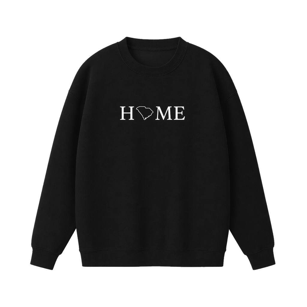 Collection 5 South Carolina Essential Heavyweight Crewneck Sweatshirt - Black front