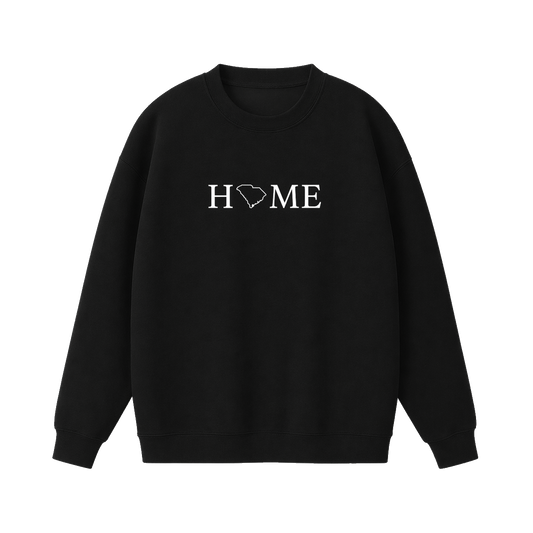 Collection 5 South Carolina Essential Heavyweight Crewneck Sweatshirt - Black front