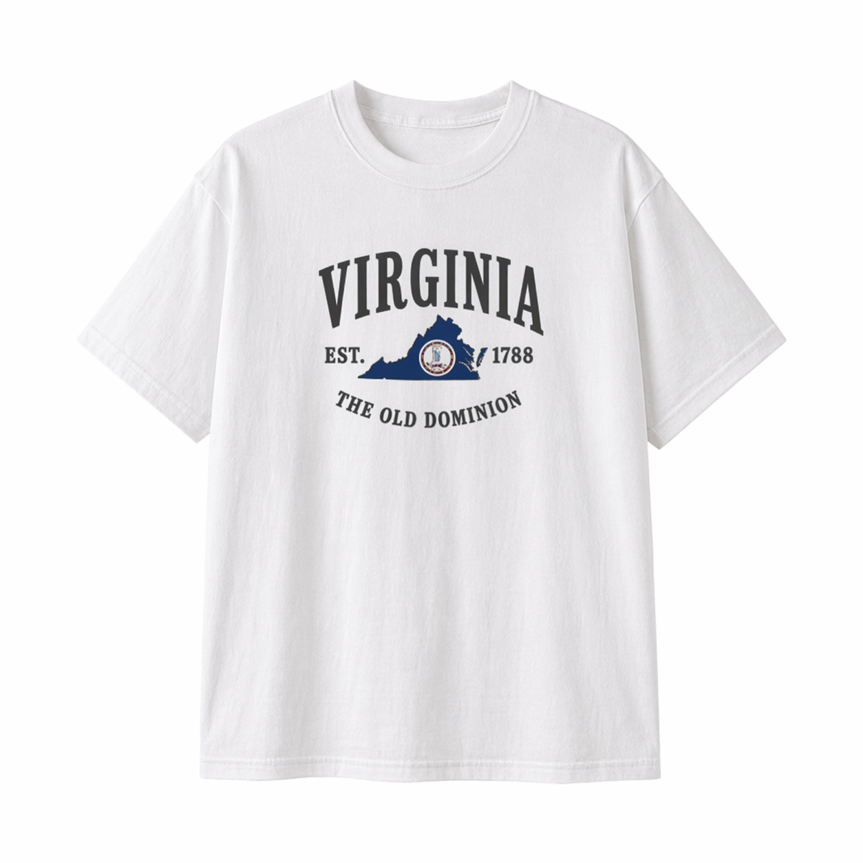 Collection 8 Virginia Essential Cotton T-Shirt - White front