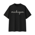 Collection 3 Michigan Essential Cotton T-Shirt - Black front