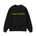 Collection 3 New Mexico Essential Heavyweight Crewneck Sweatshirt - Black front