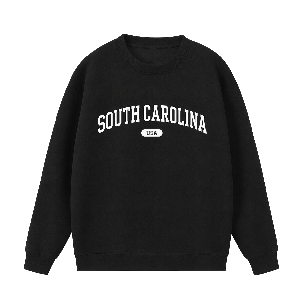 Collection 4 South Carolina Essential Heavyweight Crewneck Sweatshirt - Black front