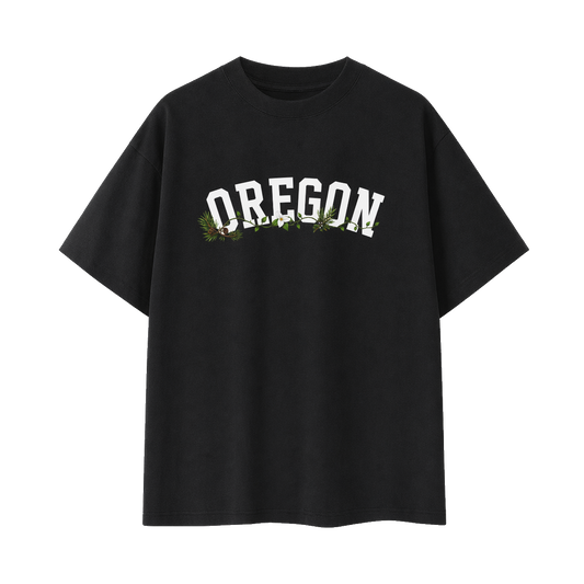 Collection 10 Oregon Essential Cotton T-Shirt - Black front