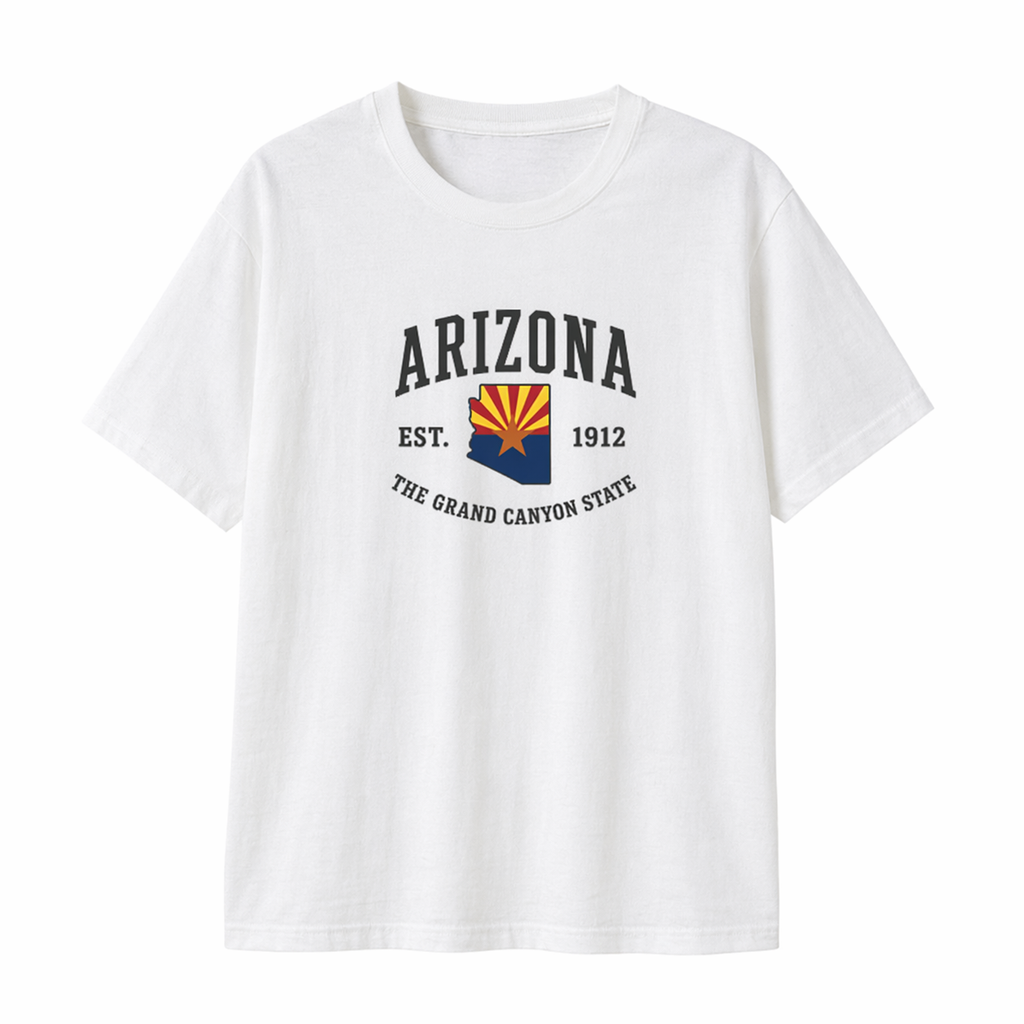 Collection 8 Arizona Essential Cotton T-Shirt - White front