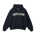 Collection 10 Rhode Island Oversize Fleeced Hoodie - Black front