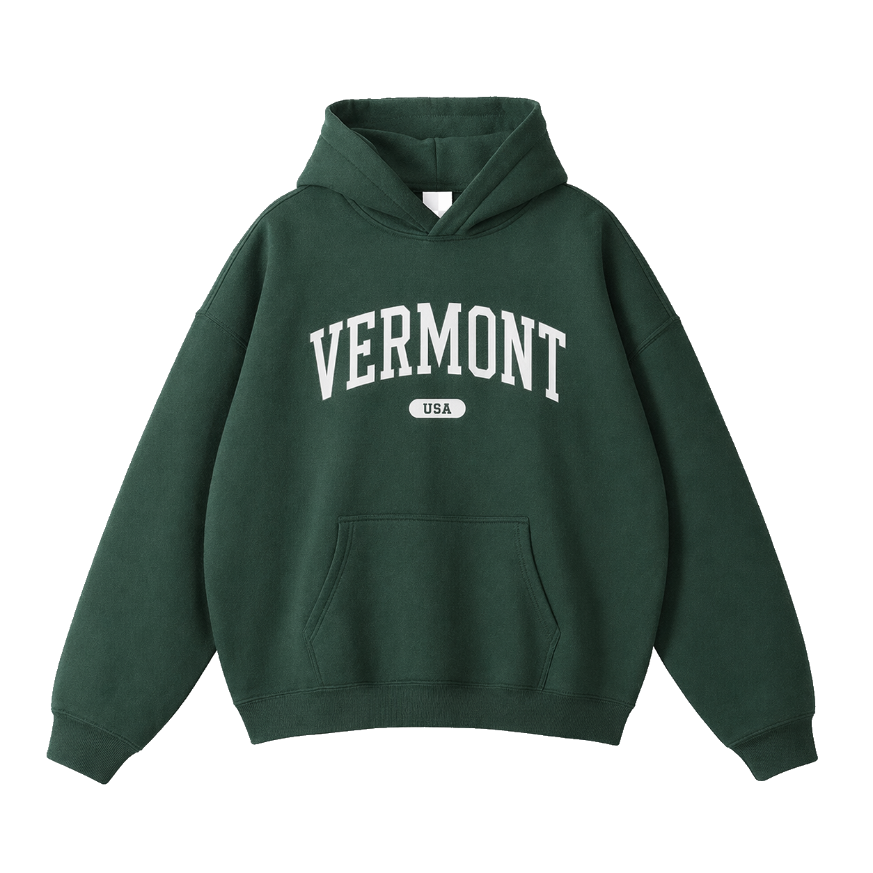 Collection 4 Vermont Oversize Fleeced Hoodie - Eden Green front