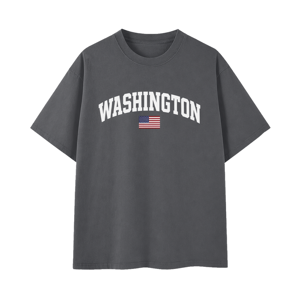 Collection 2 Washington Essential Cotton T-Shirt - Dark Gray front