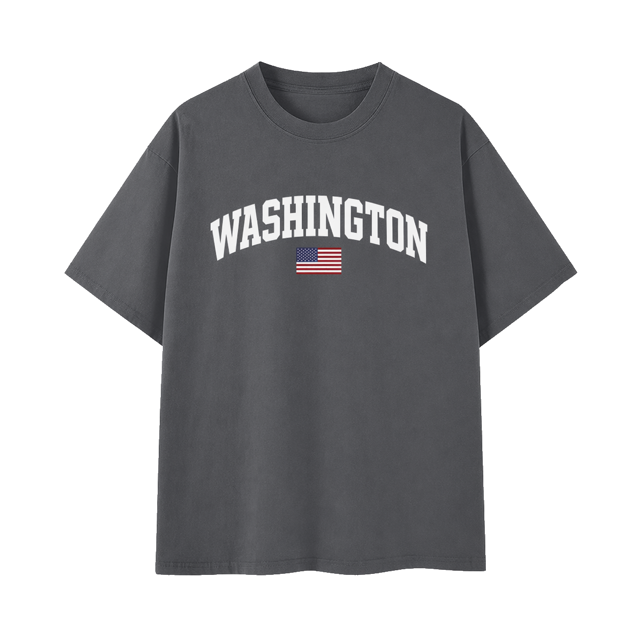 Collection 2 Washington Essential Cotton T-Shirt - Dark Gray front