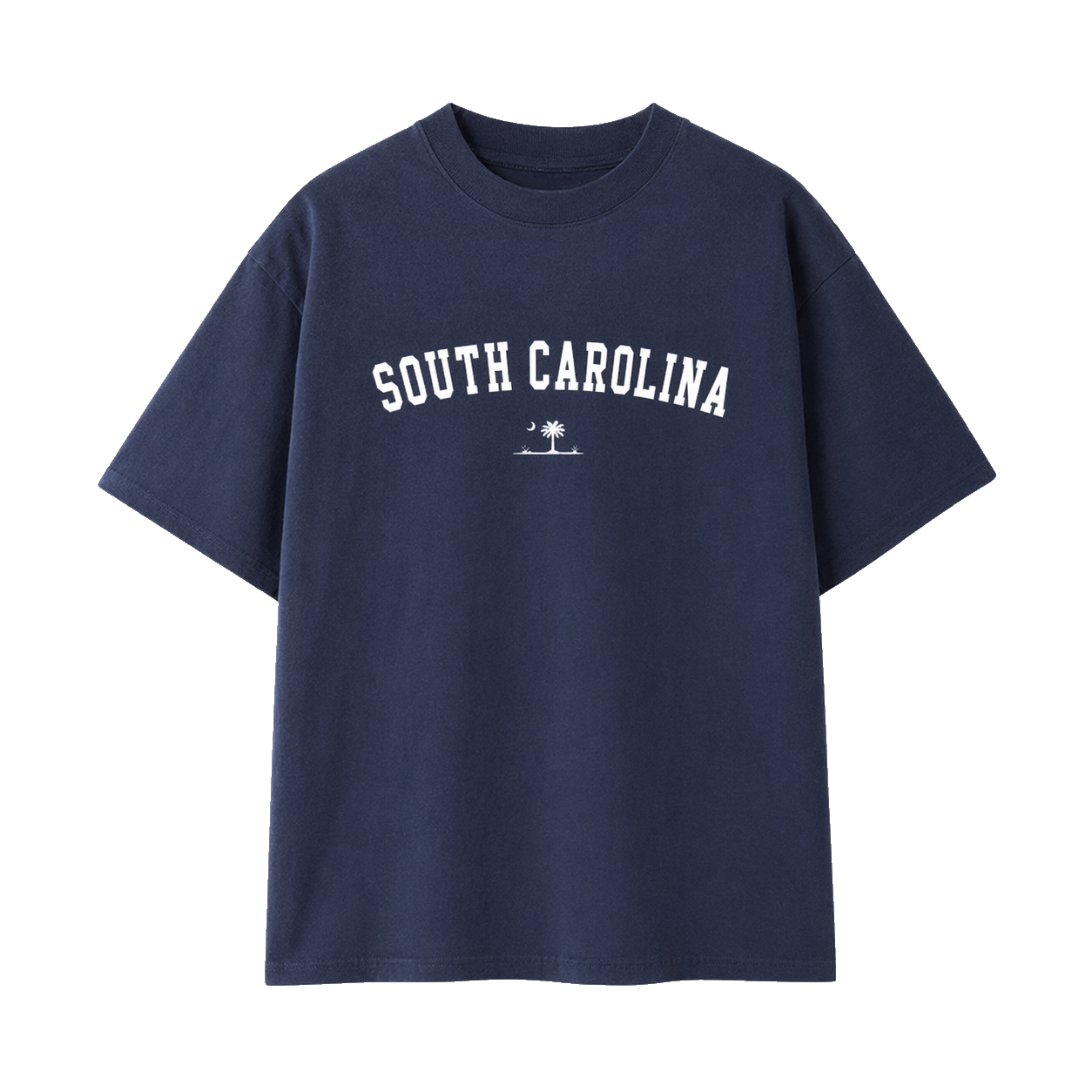 Collection 9 South Carolina Essential Cotton T-Shirt - Navy Blue front