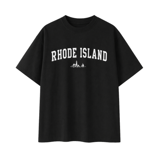 Collection 9 Rhode Island Essential Cotton T-Shirt - Black front
