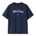 Collection 6 Maine Essential Cotton T-Shirt - Navy Blue front