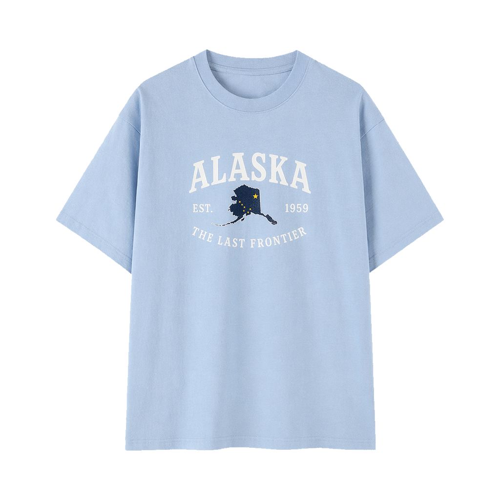 Collection 8 Alaska Essential Cotton T-Shirt - Light Blue front