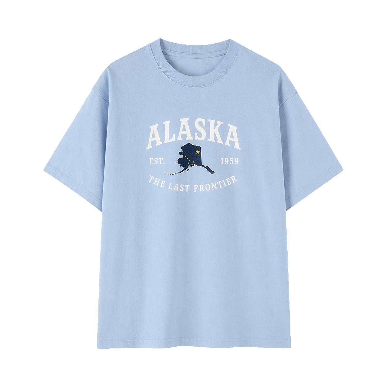 Collection 8 Alaska Essential Cotton T-Shirt - Light Blue front