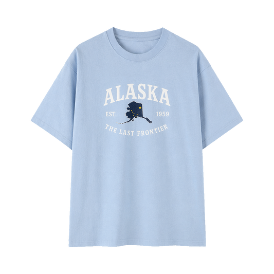 Collection 8 Alaska Essential Cotton T-Shirt - Light Blue front