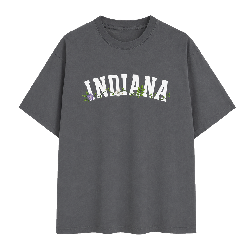 Collection 10 Indiana Essential Cotton T-Shirt - Dark Gray front